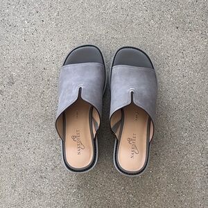 Naked Feet FREJA IN GREY HEELED SANDALS